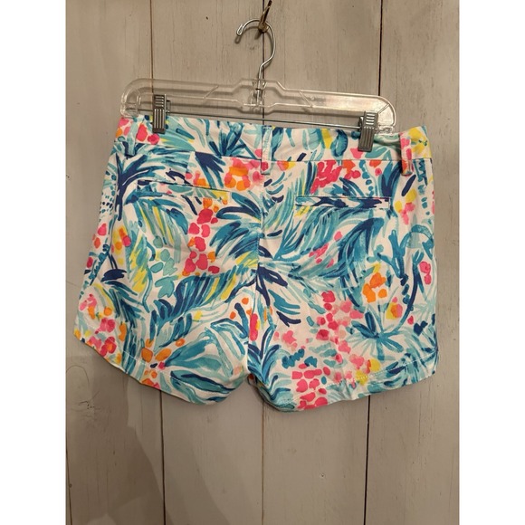 Women's Lilly Pulitzer Callahan Shorts 5"‎ Inseam Serene Blue Tippy Top Size 6 - Picture 6 of 8